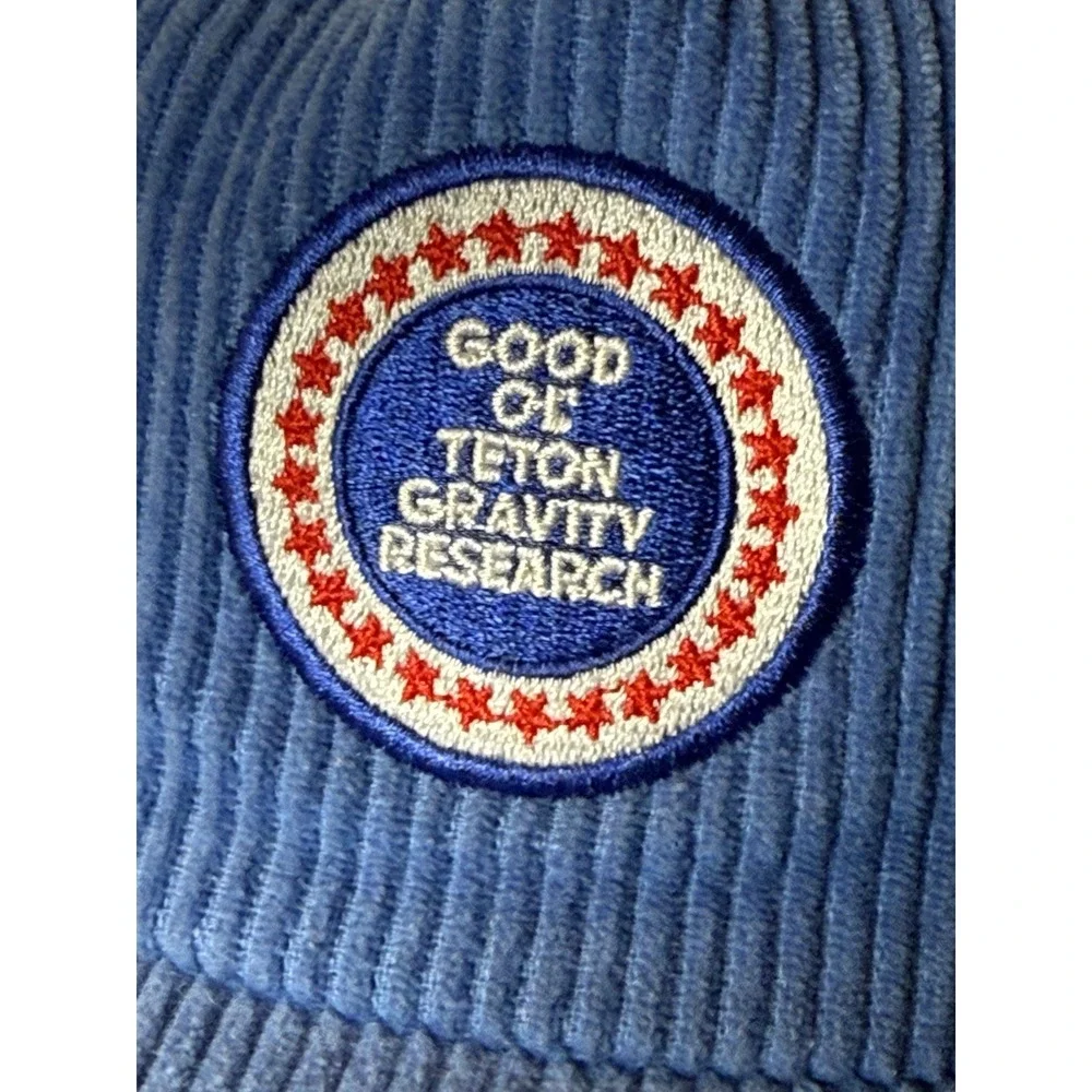 TGR Grateful Dead Corduroy Hat Blue Good Ol Teton Gravity Research Snapback EUC